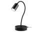 Lampe de bureau flexible noire avec cordon