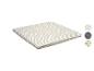 Matelas beige à rayures blanches