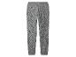 Pantalon de jogging gris à imprimé léopard