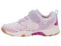 Chaussure de sport enfant lilas avec détails roses et bleus