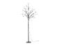 Arbre lumineux LED avec branches noires et lumières blanc chaud, sur fond blanc.