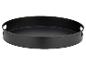 Plat de cuisson rond noir avec poignées