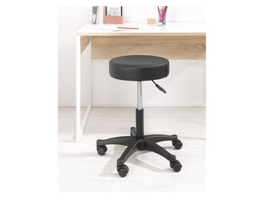 LIVARNO home Tabouret à roulettes, noir