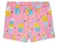 Shorts rose à motifs glaces et popsicles colorés.