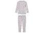 Pyjama enfant gris à motifs étoiles et nœuds.