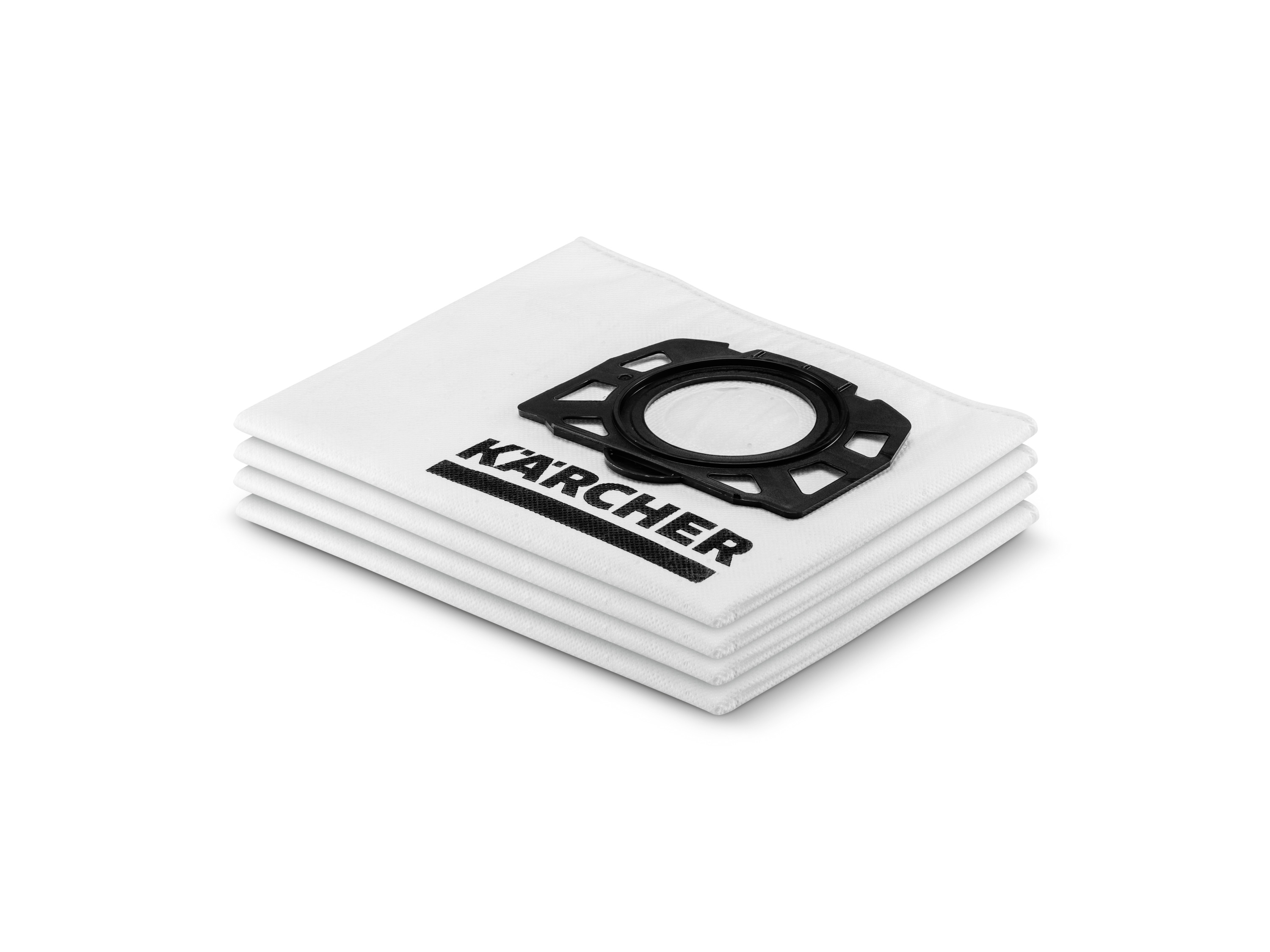 Karcher Sachet filtre ouate KWD1 / KWD2 / KWD3 / WD2 Plus / WD3 (paquet de 4) Blanc - vue 3