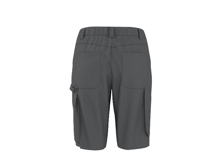 Short de travail gris avec poches cargo, vue arrière.