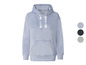 Sweat-shirt à capuche bleu clair avec une poche