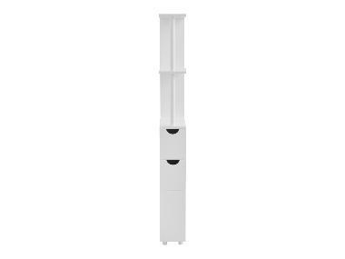 LIVARNO® Meuble de rangement étroit, 15,2 x 136,5 x 33 cm, blanc