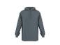 Sweat à capuche gris foncé pour homme, avec cordon de serrage et manches longues.