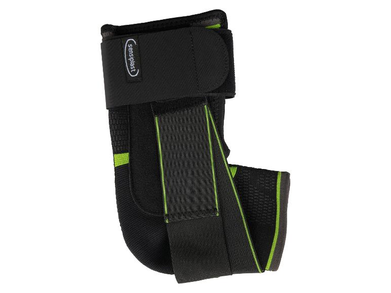 Chevillère Sensilast, noire et vert lime.