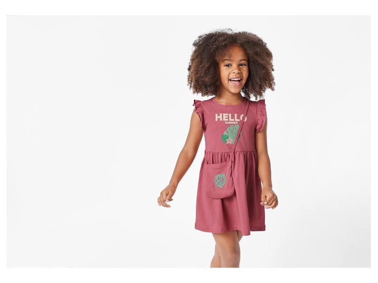 Robe et sac assortis pour enfant, thème estival.