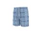 Short de pyjama à carreaux bleus pour homme.