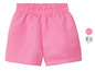 Un short en lin rose pour bébé.