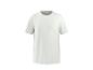 T-shirt blanc à manches courtes pour homme avec col rond