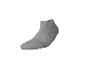 Chaussette courte grise avec pointe et talon renforcés.