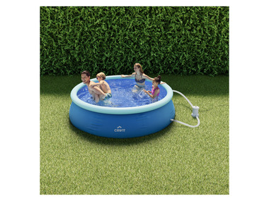 CRIVIT Piscine Quick-up avec pompe de filtration, Ø 240 x 63 cm