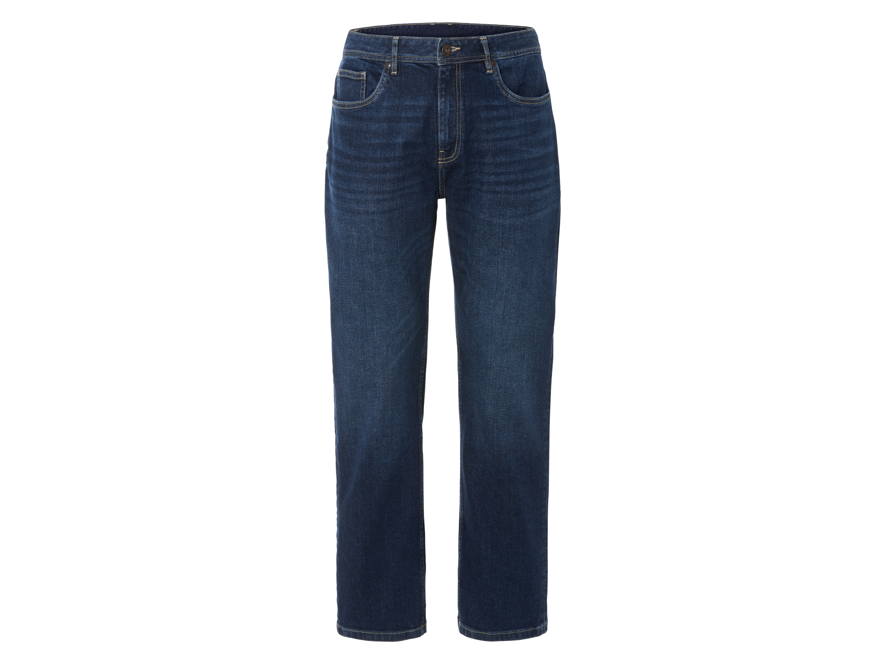 LIVERGY® Jean droit homme (46 (38/32), bleu foncé)