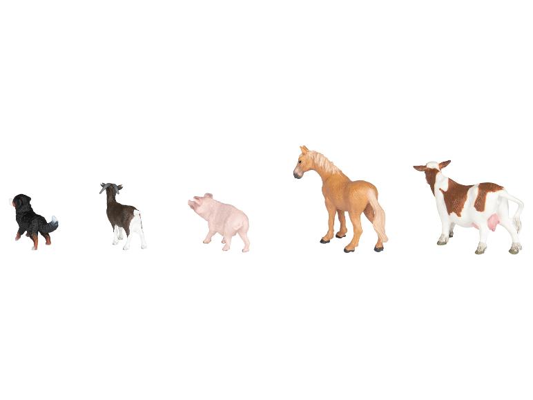 Figurines de chiens, chèvres, cochons, chevaux et vaches