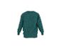 Sweat-shirt vert sarcelle avec un motif de dinosaures et d'empreintes de pattes.