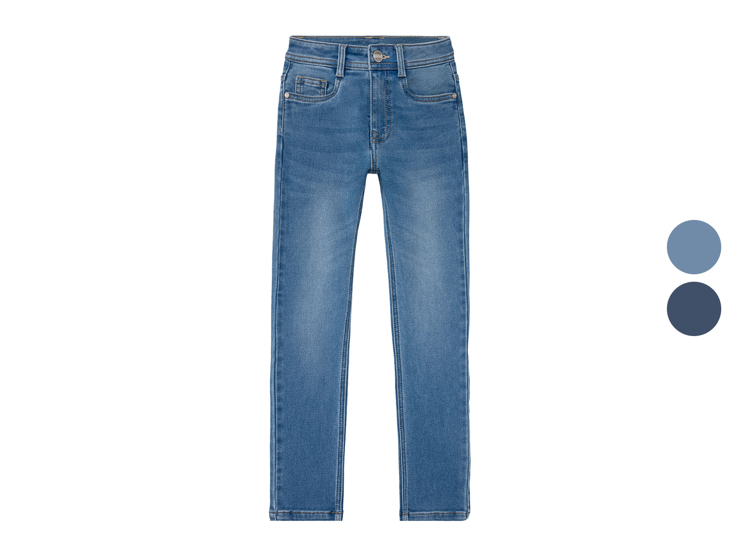 pepperts!® Pantalon molletonné skinny look denim enfant