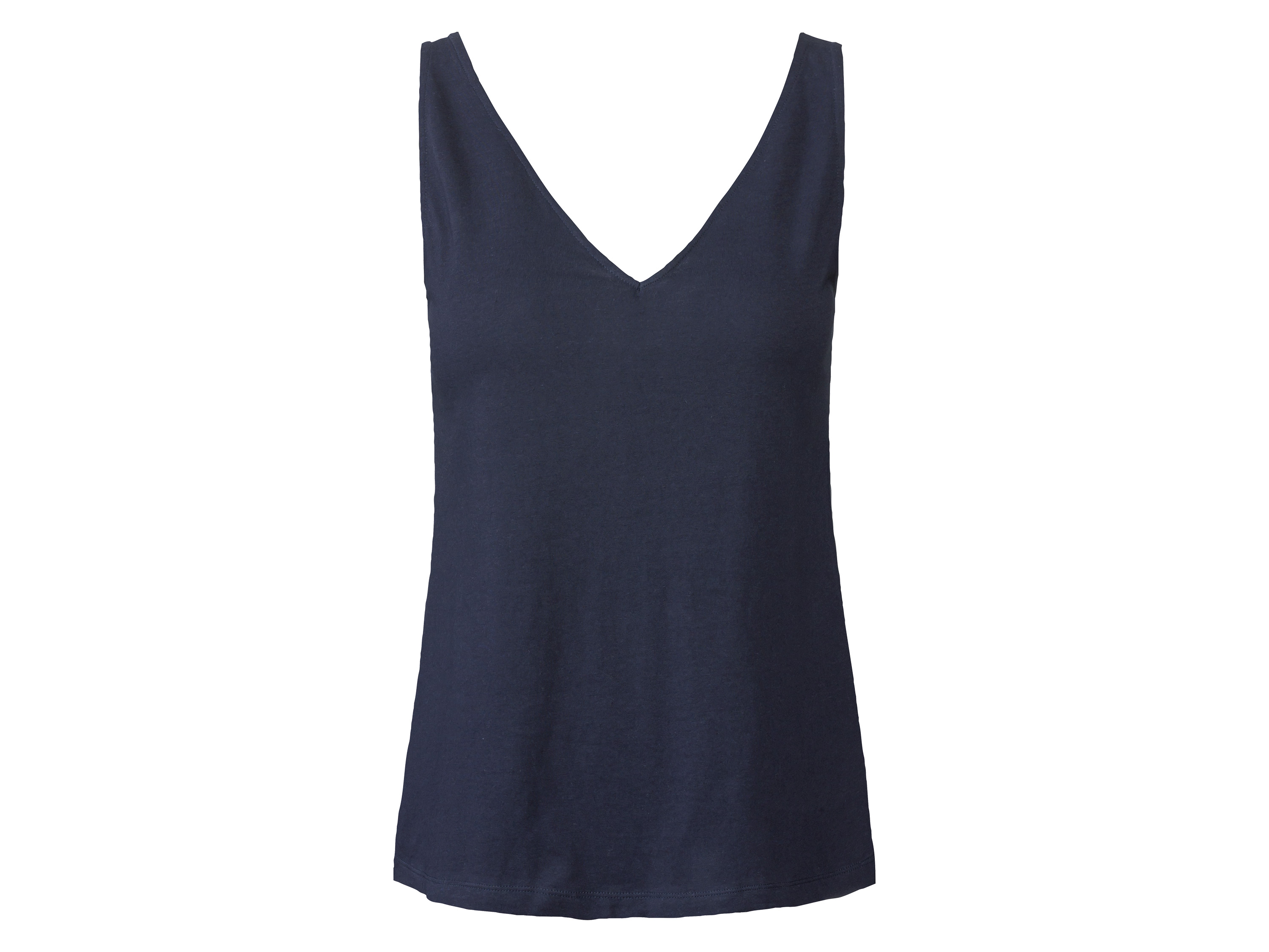 esmara® Débardeur en lin femme (bleu foncé)