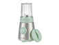 Un blender Silvercrest vert menthe avec un récipient en verre.