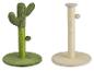 Deux arbres à chat : un vert cactus et un beige.