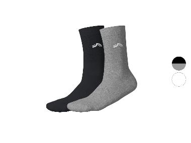 CRIVIT Lot de 2 paires de chaussettes de tennis homme/femme