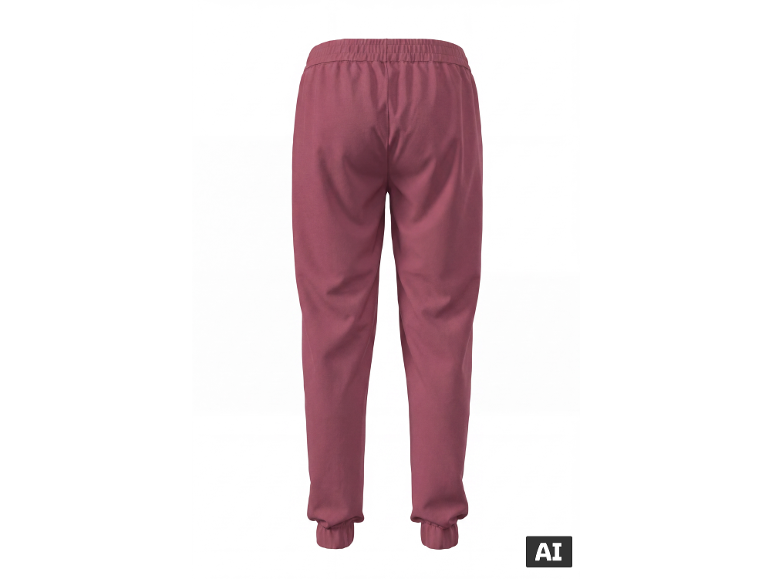 Pantalon de jogging femme rose, vue arrière.