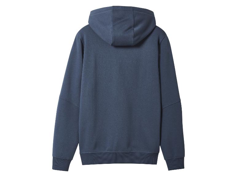 Sweat à capuche bleu foncé, vue arrière