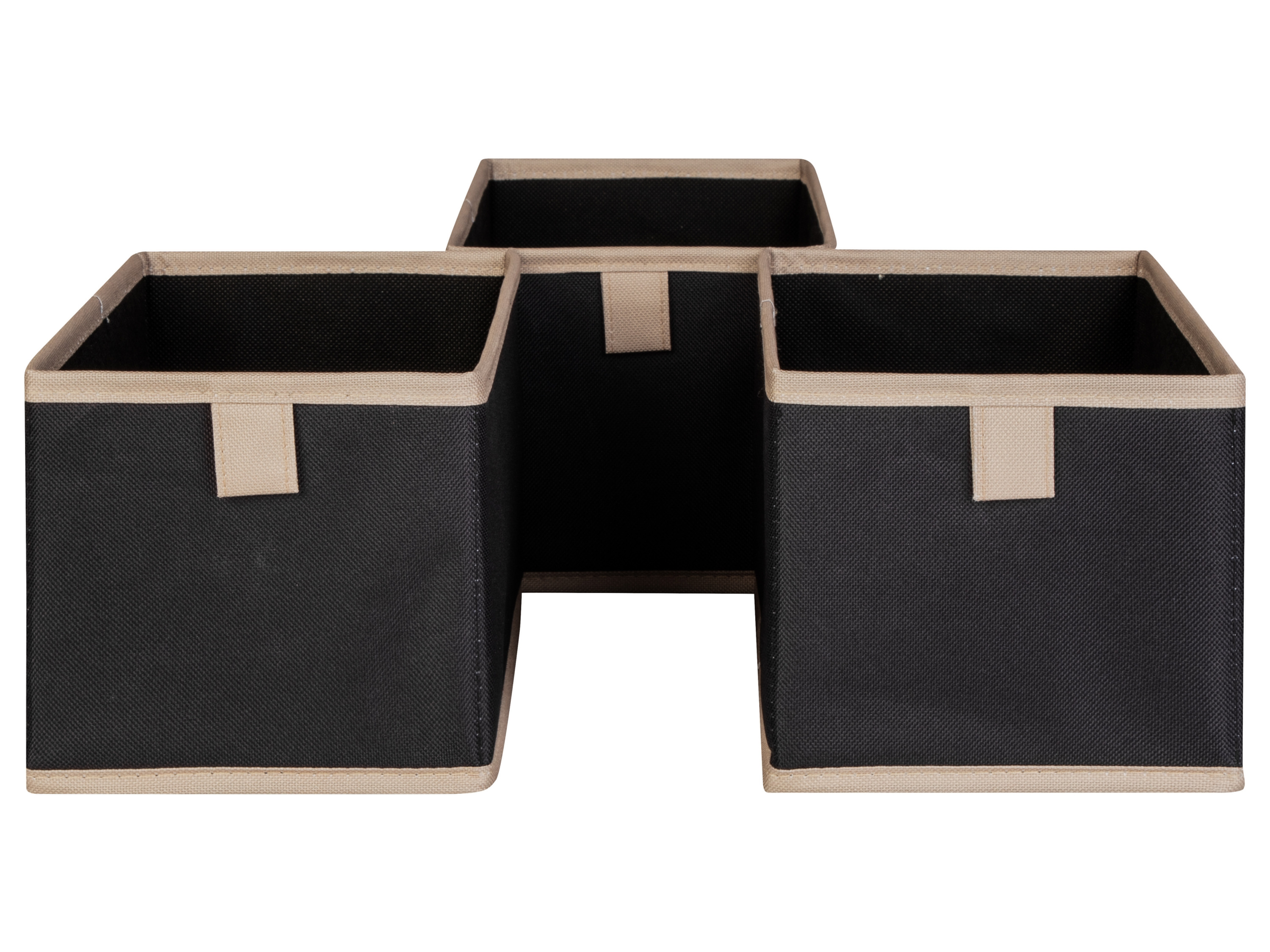 LIVARNO home Lot de 2 boîtes de rangement (Lot de 3 - uni)