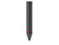 Gros plan sur une pointe de stylo noire.
