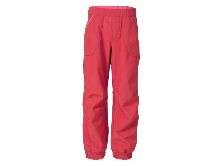 Pantalon d'extérieur rouge pour enfant avec taille et poignets élastiques