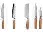 Couteaux de cuisine SilverCrest avec manches en bois.