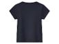 T-shirt enfant, col rond, bleu marine.