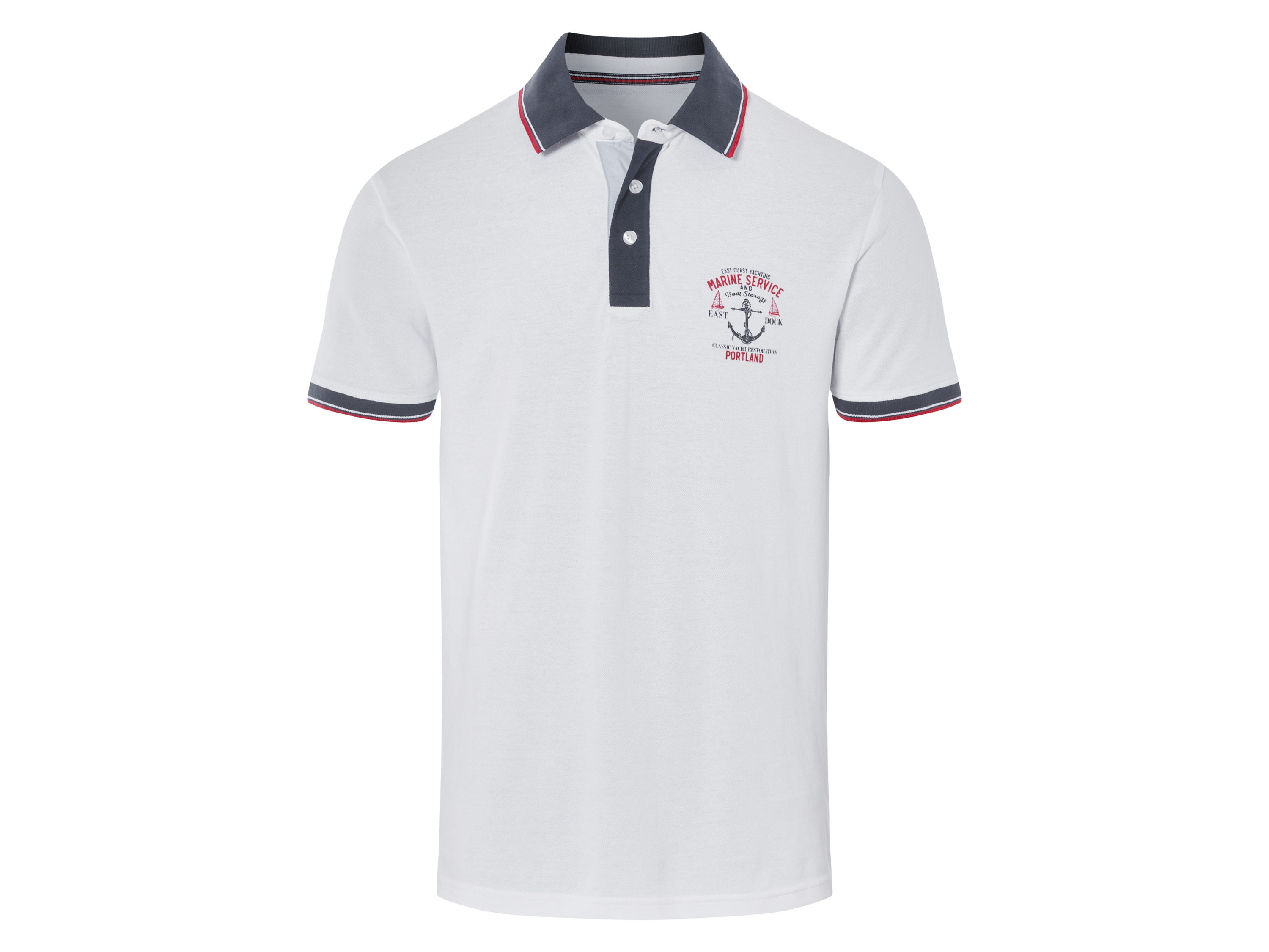 LIVERGY® Polo homme (blanc, S)