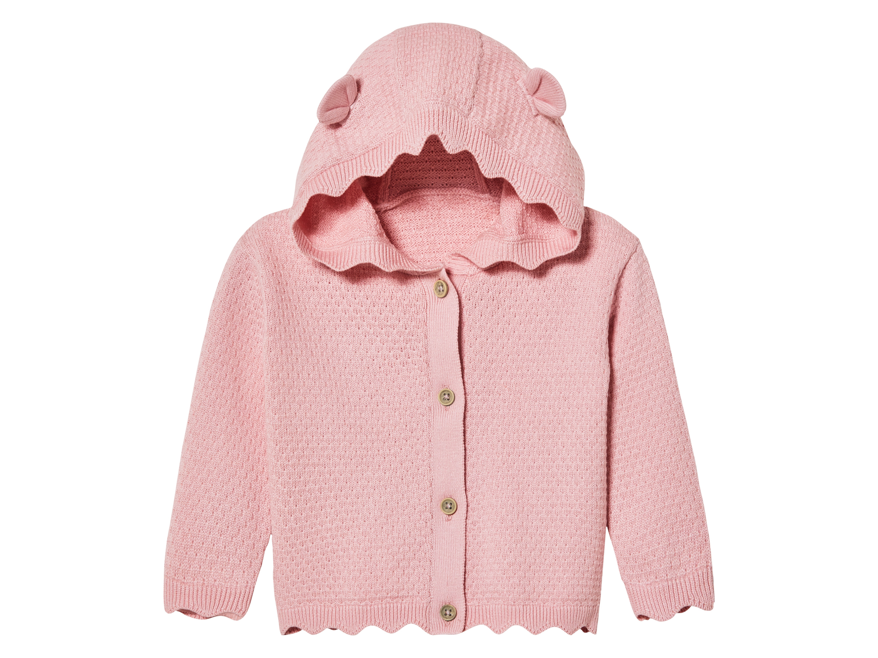 lupilu® Gilet en maille bébé (rose clair, 0-2 mois)