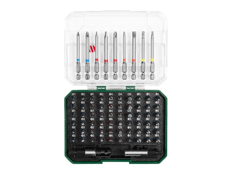 Un jeu de tournevis avec différents types d'embouts, y compris un porte-embouts magnétique.