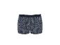 Boxer homme à motif géométrique bleu marine