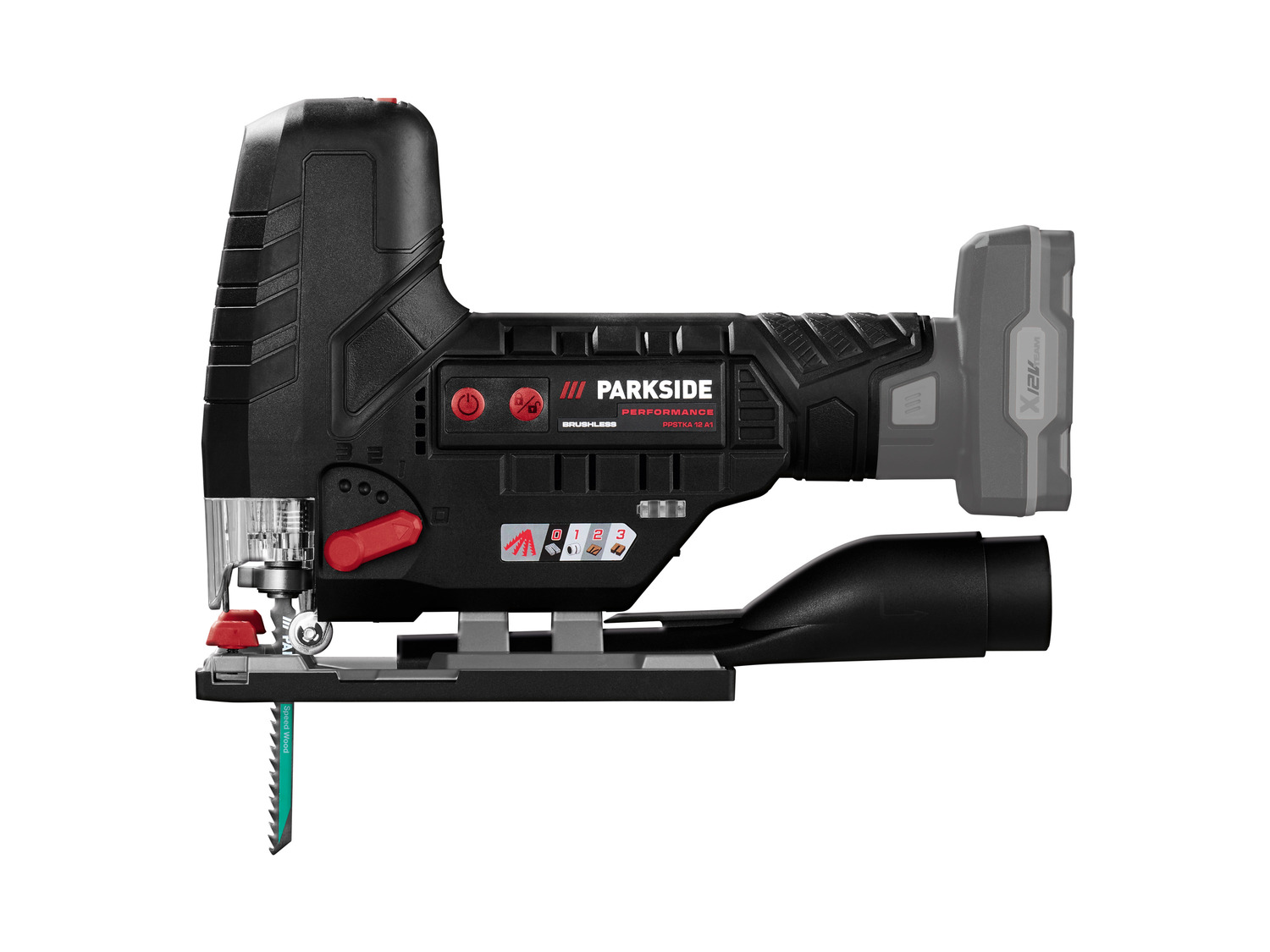 Scie Sauteuse Sans Fil Flex 12V - Moteur Sans Balais - Vitesse Réglable 800-3000 Tr/min - Coupe Bois 90 Mm, Métal 10 Mm - 9