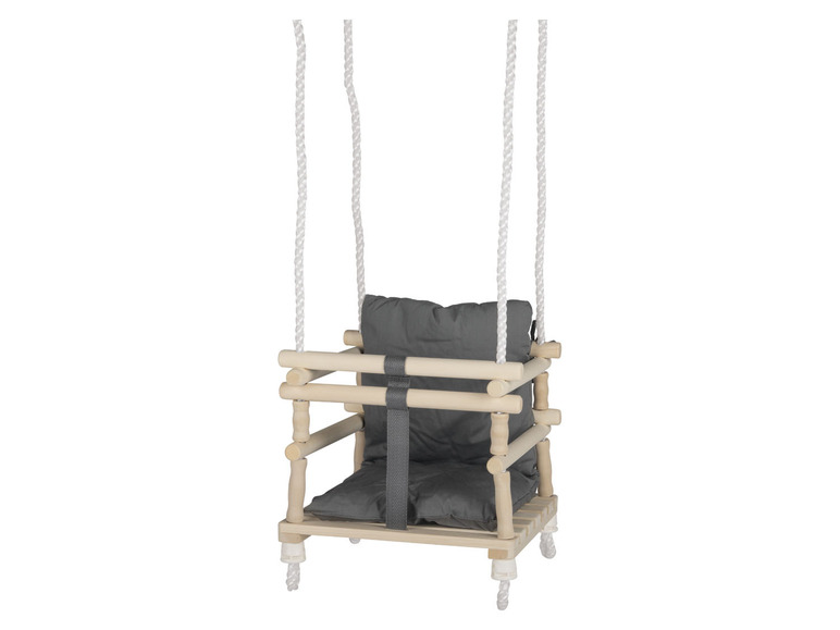 Aller en mode plein écran : Playtive Balançoire en bois pour bébé, avec siège de sécurité - Image 2