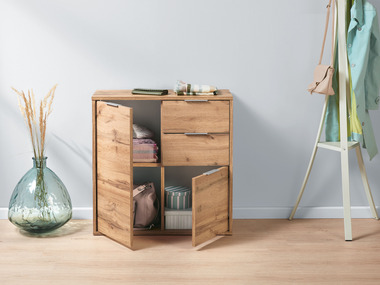 LIVARNO home Commode Verona, imitation chêne, 80 x 80 x 35 cm