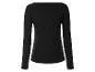 Chemise à manches longues noire pour femmes.