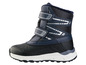 Chaussures d'hiver pour enfants en bleu avec une semelle blanche