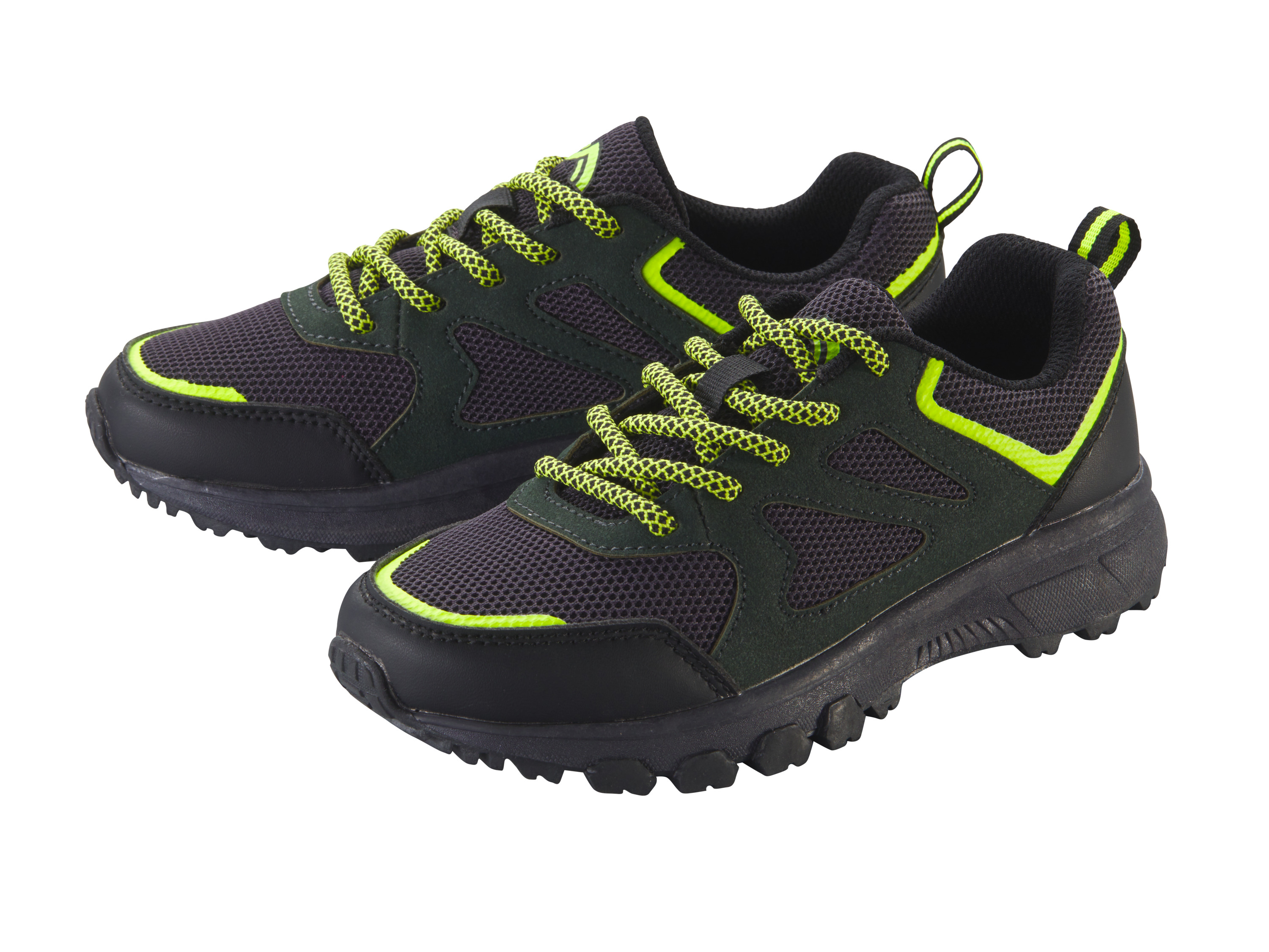 CRIVIT Baskets garçon (noir/vert, 33)