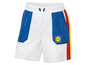 Short de bain blanc avec le logo Lidl et des accents de couleur.