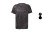 T-shirt de sport à manches courtes avec motif géométrique et deux échantillons de couleur.