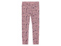 Leggings roses à imprimé floral.
