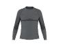 Maillot thermique gris à manches longues pour homme avec zones texturées